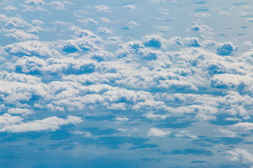 上空で撮影した雲