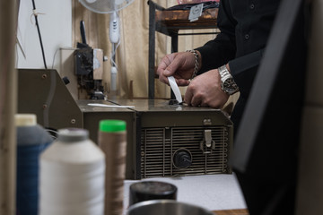 Custom designed shoes by shoemaker