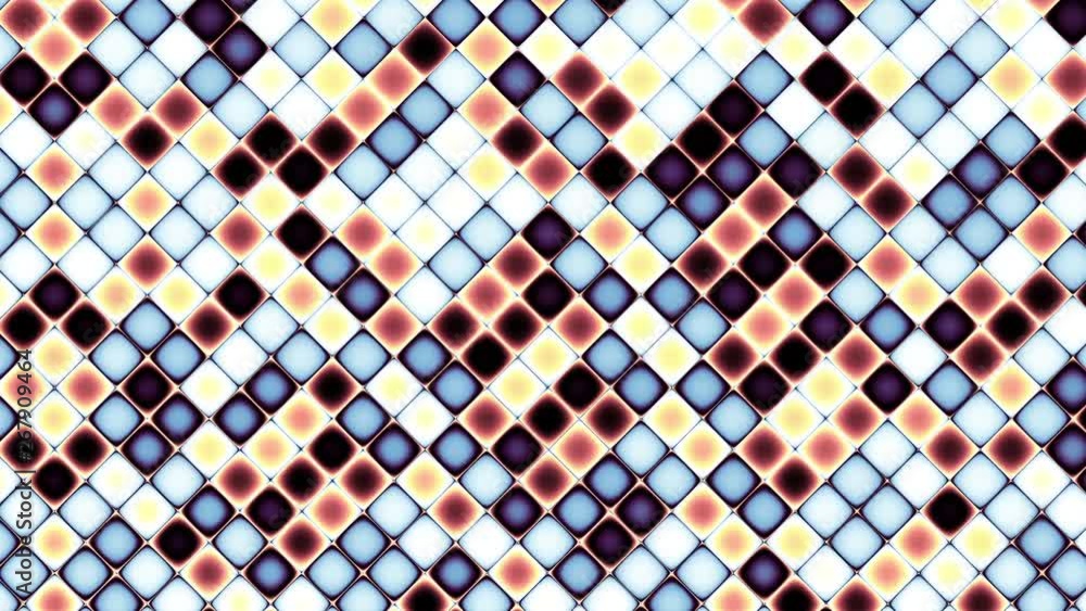 Poster moving and transforming abstract geometric footage. looping video.