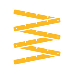 folding measure, DIY tool icon