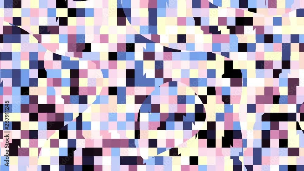 Poster moving random wavy texture. psychedelic animated background. looping footage.