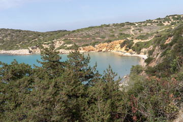 View of the beach (Crete Island, Greece)