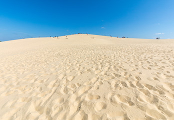 The Dune of Pilat, the tallest sand dune in Europe. La Teste-de-Buch, Arcachon Bay, Aquitaine, France