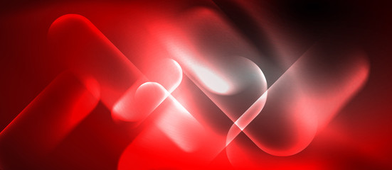 Neon glowing techno lines, hi-tech futuristic abstract background template