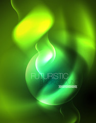 Neon lights vector abstract background