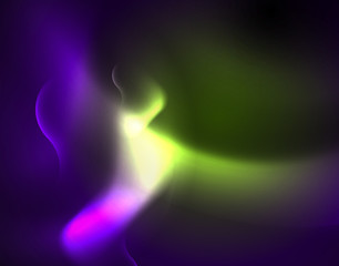 Shiny metallic neon waves vector design