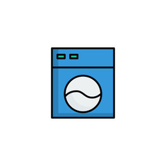 wash machine, laundry icon vector illustration
