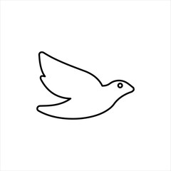 flat bird icon. Vector illustration