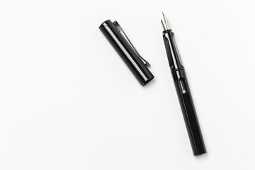 Fountain pen isolated on white background