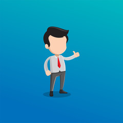 business people concept business young thumb up