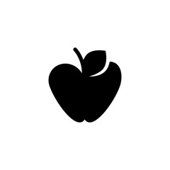 apple, fruit icon vector illustration