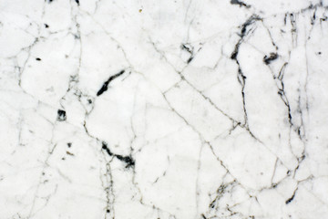 White natural stone, dark veined marble texture