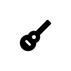 guitar, music instrument icon vector illustration