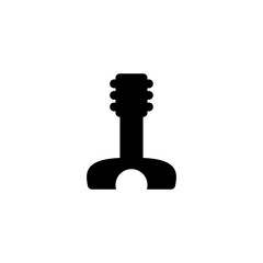 guitar, music instrument icon vector illustration