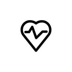 pulse cardiogram icon vector illustration