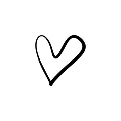 Favorite like isolated minimal heart icon. Heart line vector icon for websites and mobile stories. Good for logos