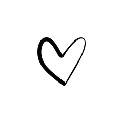Favorite like isolated minimal heart icon. Heart line vector icon for websites and mobile stories. Good for logos
