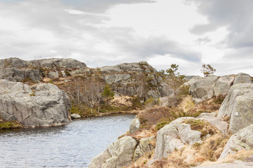 Lake on trail to Preikestolen - Norway
