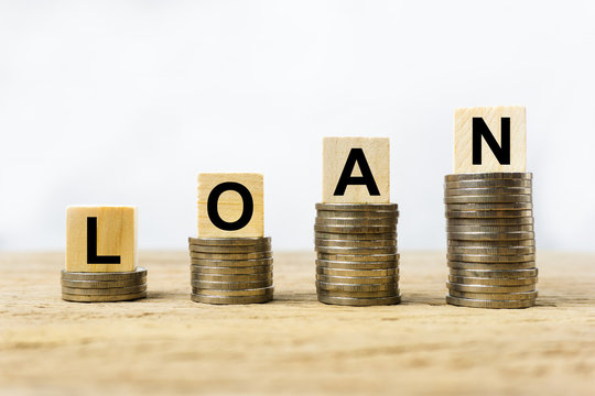 Financial loan agreement concept.
