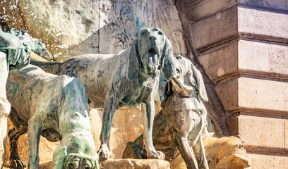 Matthias Fountain in Buda Castle, Budapest, Hungary