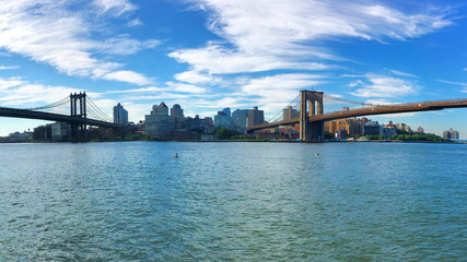 New York City from across the bridge.