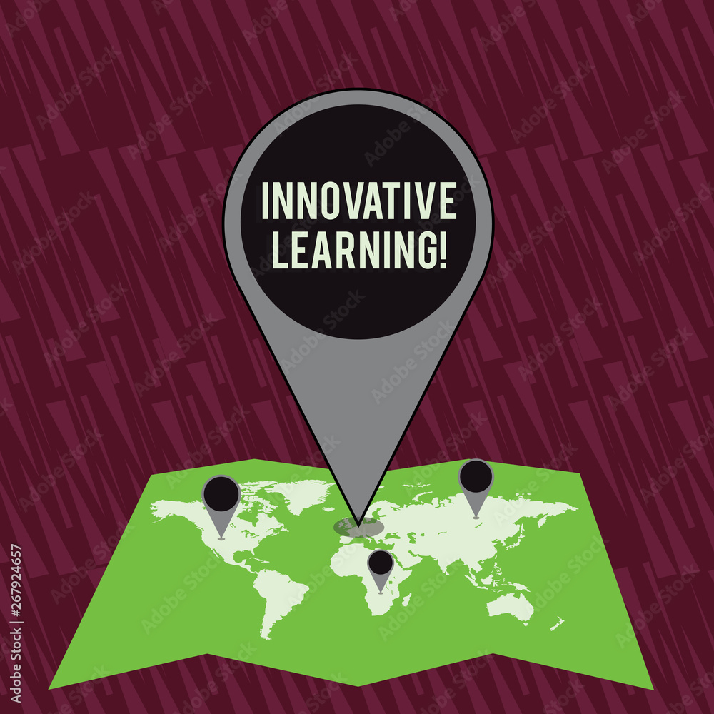 Poster text sign showing innovative learning. business photo text interdisciplinary teaching that stirs ana