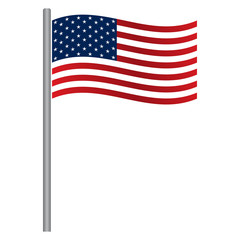 The symbol of the national flag of the United States of America. Vector. - Vector