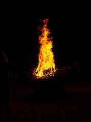 Flame in the night