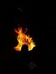 Flame in the night