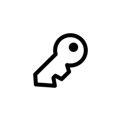 key, unlock icon vector illustration