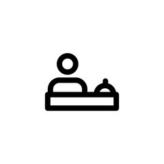 reception service icon vector illustration