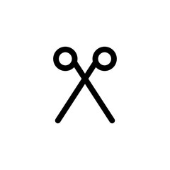 scissors, cut icon vector illustration