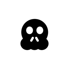 skull, head icon vector illustration