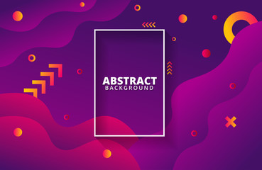 Abstract geometric background. Dynamic gradient shapes composition. Background template for banner, web, landing page, cover, promotion, print, poster, greeting card.