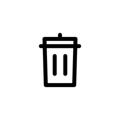 bin delete icon vector illustration