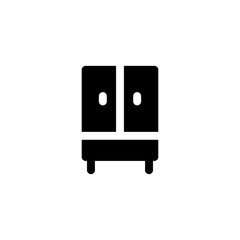 wardrobe cabinet drawer dricon vector illustration