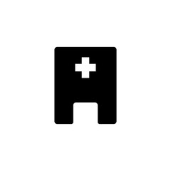 hospital building icon vector illustration