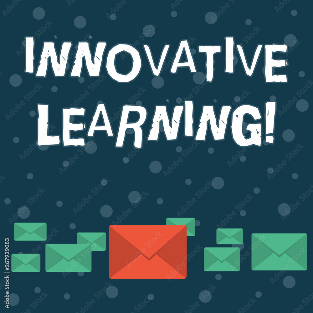 Poster writing note showing innovative learning. business concept for interdisciplinary teaching that stirs