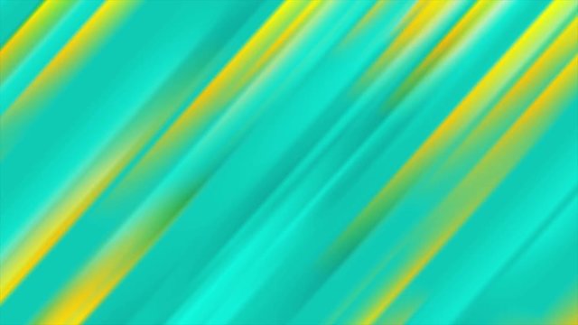 Turquoise and yellow smooth stripes abstract motion graphic design. Seamless looping. Video animation Ultra HD 4K 3840x2160
