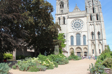 notre-dame cathedral in chartres (france)
