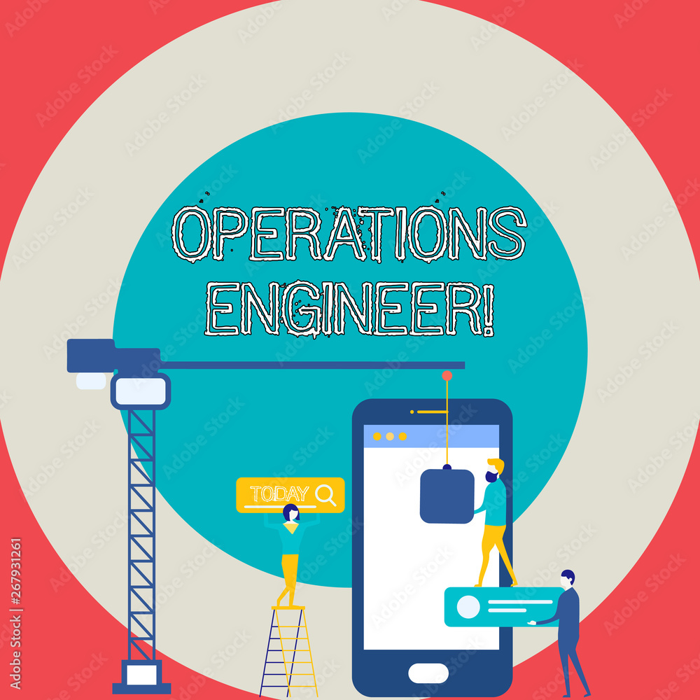 Poster conceptual hand writing showing operations engineer. concept meaning analyze and design operation th