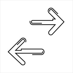 Obraz premium Arrow Icon, Direction Arrow Icon