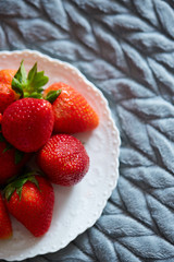 strawberry on a plate
