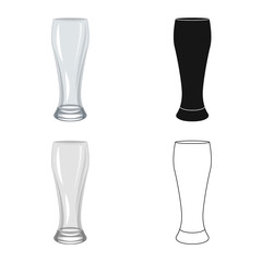Vector illustration of form and celebration icon. Collection of form and volume vector icon for stock.
