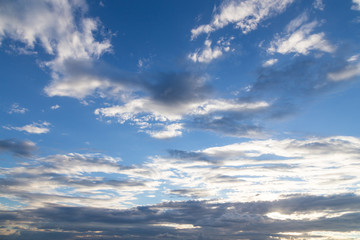 Fototapeta premium blue sky with tiny clouds