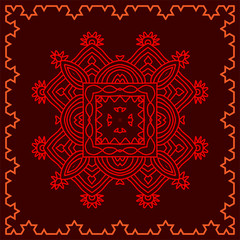 Folk, Tribal Design, Motif, Wall Painting