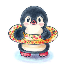 funny cartoon penguin