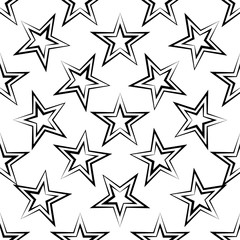 Obraz premium Star Seamless Pattern Design