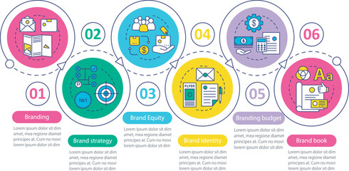 Branding vector infographic template
