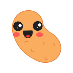 Potato cute kawaii vector character